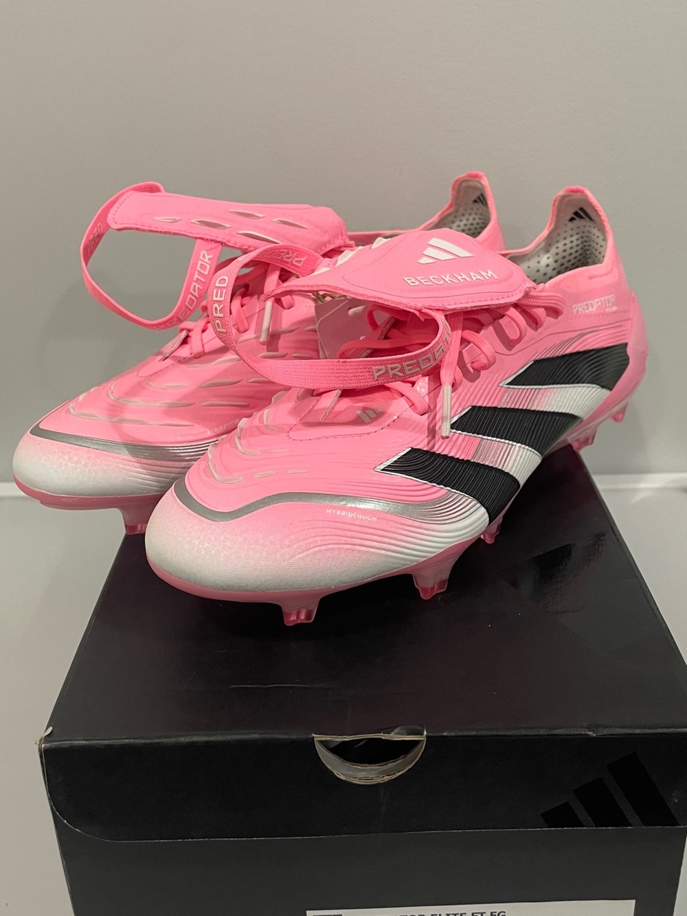 adidas Predator Elite FT FG Black Box with Pink Accents